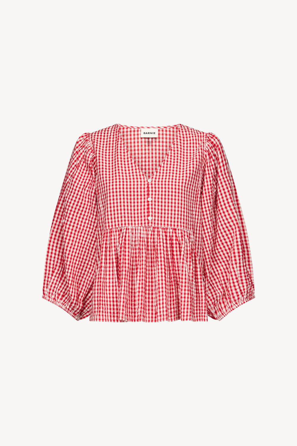 Blouse Eglantine vichy rouge