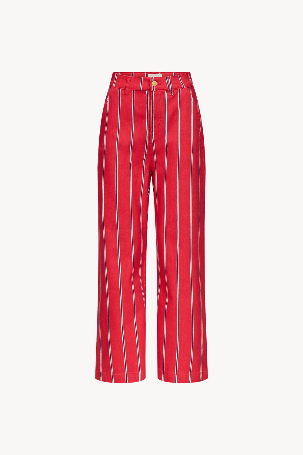 Tommy trousers red with navy stripes