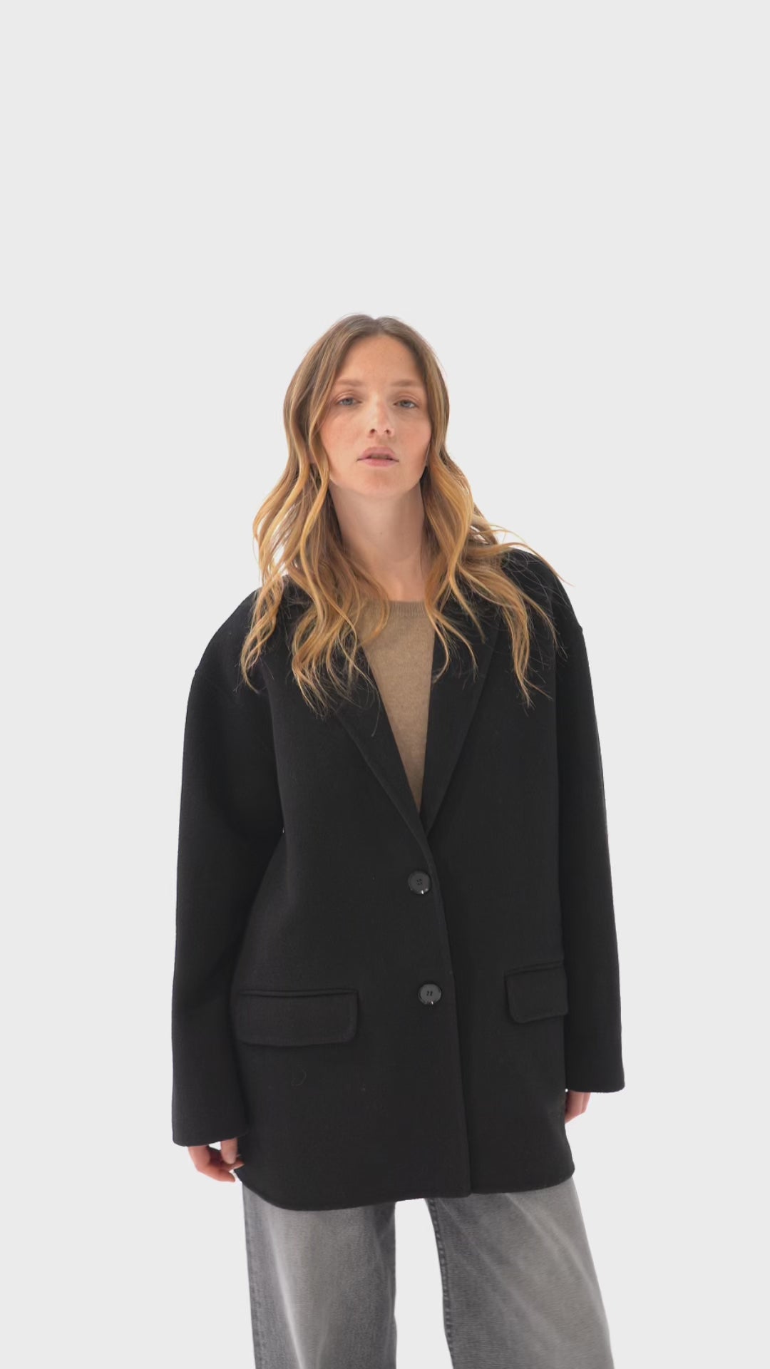 Manteau noir Pio 7