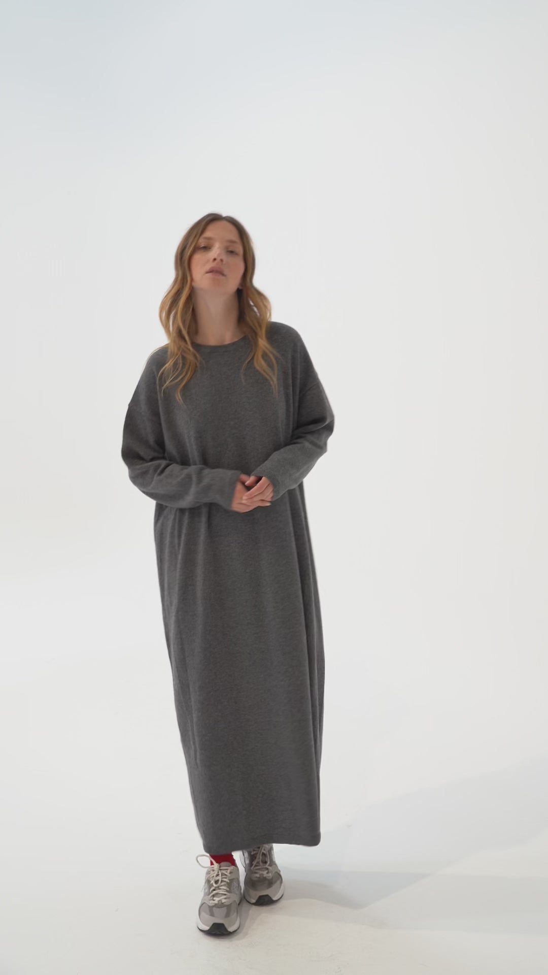 Robe gris chiné foncé Gally 6