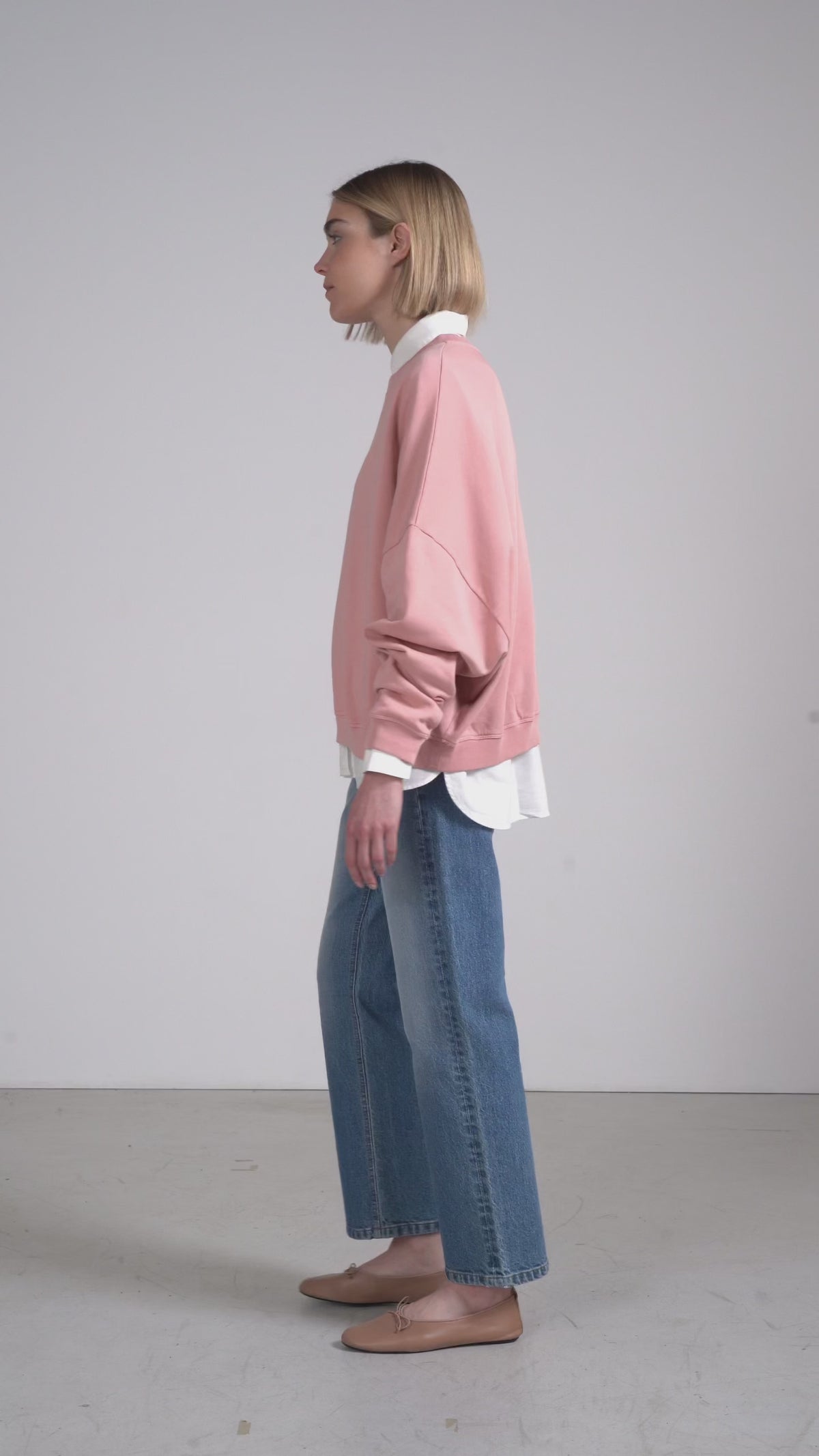 Sweat oversize rose Auguste 6