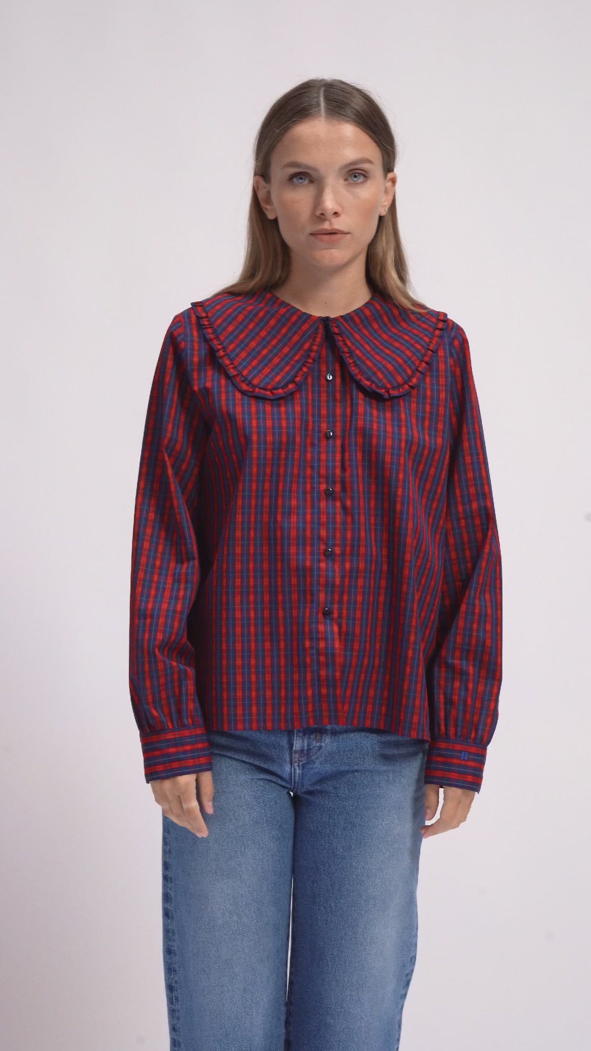 Chemise Kate tartan rouge 1